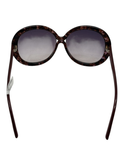 Tom Ford Brown & Lavender Acetate Marbled Gradient Round Sunglasses Brown & Lavender