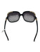 Chloe Black & Gold Acetate Gradient Rounded Square Gold Detail Sunglasses Black & Gold