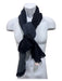 Pal Zileri Navy Wool Herringbone Men's Scarf Navy