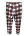 Trina Turk Size 4 Cream, Red & Multi Polyester Blend Side Zip Plaid Pants Cream, Red & Multi / 4