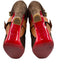 Christian Louboutin Shoe Size 39 Brown & Tan Suede leather Wrap Around Boots Brown & Tan / 39