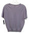 Neiman Marcus Size Medium Light Purple Cashmere Short Sleeve Ribbed Knit Sweater Light Purple / Medium