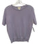 Neiman Marcus Size Medium Light Purple Cashmere Short Sleeve Ribbed Knit Sweater Light Purple / Medium