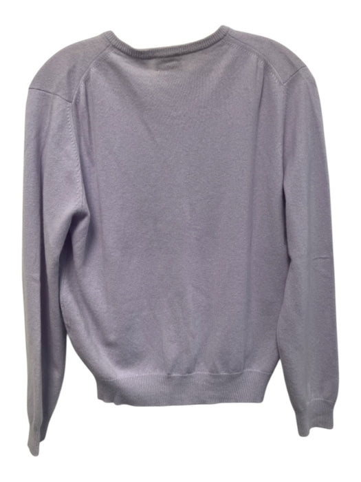 Neiman Marcus Size Medium Light Purple Cashmere Long Sleeve Ribbed Knit Sweater Light Purple / Medium