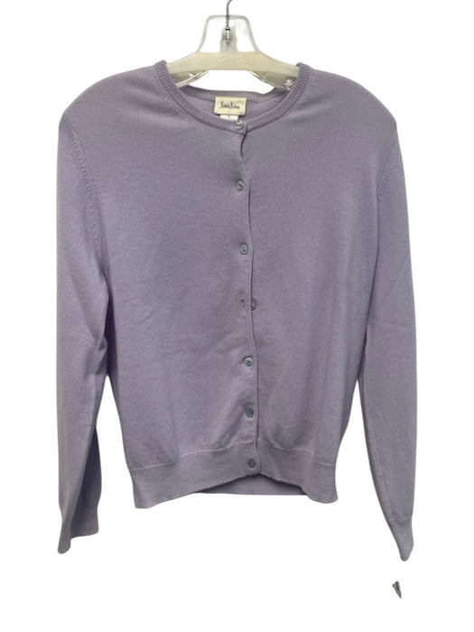 Neiman Marcus Size Medium Light Purple Cashmere Long Sleeve Ribbed Knit Sweater Light Purple / Medium