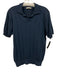 Paul Taylor Size M Blue Cotton Blend Ribbed Polo Knit Men's Short Sleeve Blue / M