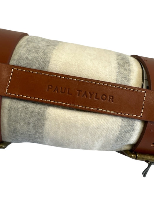 Paul Taylor NWT Gray & White Wool Plaid Men's Accessories Gray & White
