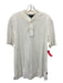 Ted Baker NWT Size 3 White Cotton Blend Solid T shirt Henley Men's Short Sleeve 3