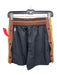 FP Movement Size XS Black & Brown Polyester Drawstring Waist Pockets Shorts Black & Brown / XS