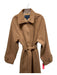 French Connection Size M Tan Polyester & Wool Felt Belt Coat Tan / M