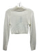 Urban Outfitters Size XS Cream Acrylic & Nylon Blend Long Sleeve Cropped Sweater Cream / XS