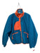 FP Movement Size S Teal & Orange Polyester Fleece Zip Detail Button Front Jacket Teal & Orange / S