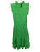 Cynthia Rowley Size 4 Light Green Viscose Smocked Ruffle Sleeveless Midi Dress Light Green / 4