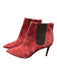 Jeffrey Campbell Shoe Size 7 Raspberry Suede Stiletto Stretch Panels Booties Raspberry / 7