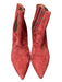 Jeffrey Campbell Shoe Size 7 Raspberry Suede Stiletto Stretch Panels Booties Raspberry / 7