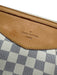 Louis Vuitton White & Blue Print Coated Canvas Damier Azur Leather Straps Bag White & Blue Print
