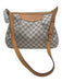Louis Vuitton White & Blue Print Coated Canvas Damier Azur Leather Straps Bag White & Blue Print