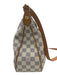 Louis Vuitton White & Blue Print Coated Canvas Damier Azur Leather Straps Bag White & Blue Print