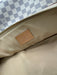 Louis Vuitton White & Blue Print Coated Canvas Damier Azur Leather Straps Bag White & Blue Print