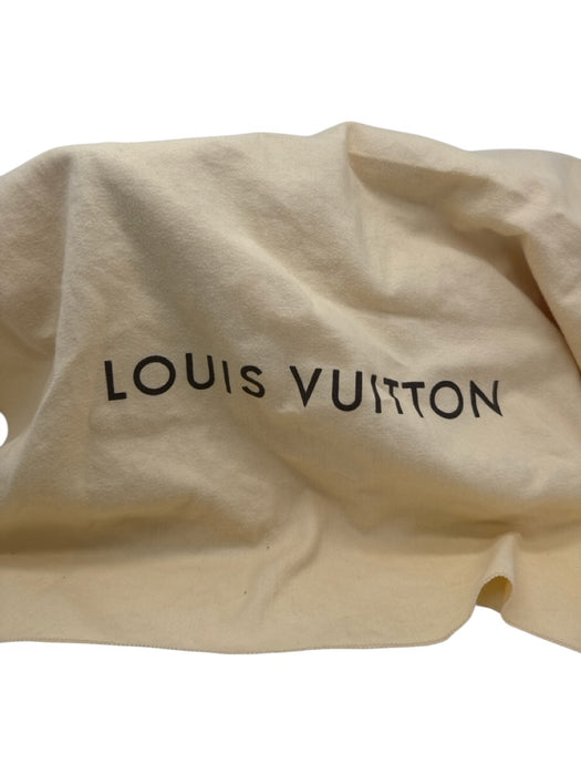 Louis Vuitton White & Blue Print Coated Canvas Damier Azur Leather Straps Bag White & Blue Print