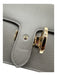 Gucci Gray Leather Pebbled Gold Hardware Flap Chain Bag Gray / Medium