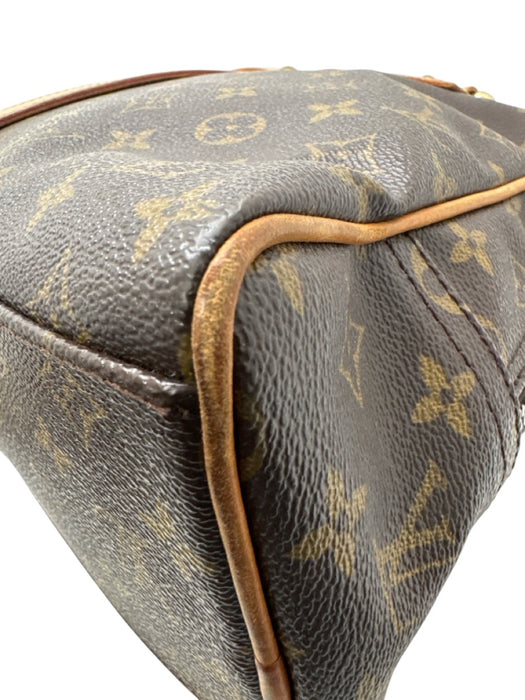 Louis Vuitton Brown Print Coated Canvas Monogram GHW Pockets Bag Brown Print