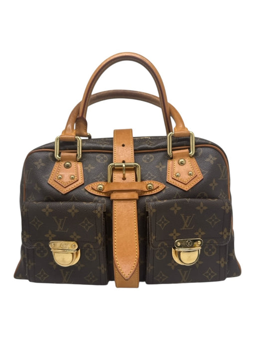 Louis Vuitton Brown Print Coated Canvas Monogram GHW Pockets Bag Brown Print