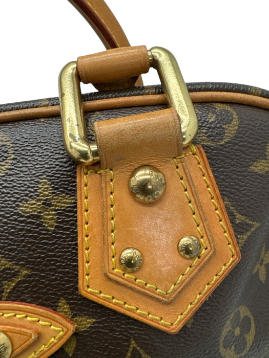 Louis Vuitton Brown Print Coated Canvas Monogram GHW Pockets Bag Brown Print