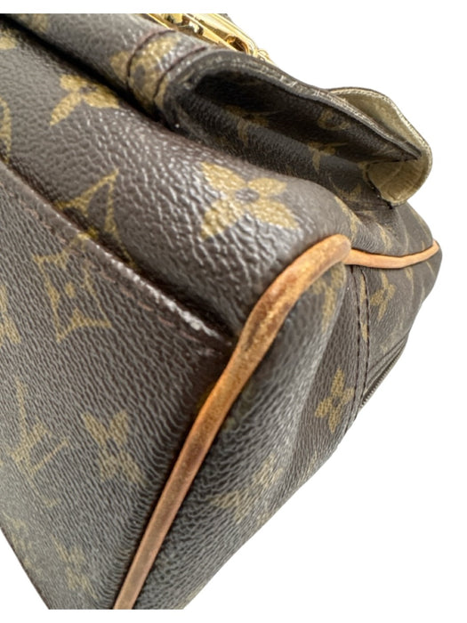 Louis Vuitton Brown Print Coated Canvas Monogram GHW Pockets Bag Brown Print