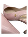 Chanel Shoe Size 38 Light Pink Leather Slingbacks Pointed Toe Kitten Heel Pumps Light Pink / 38