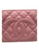 Chanel Light Pink Leather Quilted Goldtone Hardware Zip closure Bag Light Pink