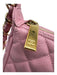 Chanel Light Pink Leather Quilted Goldtone Hardware Zip closure Bag Light Pink