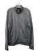 Velvet Size M Dark Gray Synthetic Washed Zip Up Men's Long Sleeve Shirt M