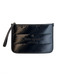 Kate Spade Black Nylon Quilted Embroidered Design Zip closure Wristlet Bag Black / S
