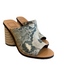 Dolce Vita Shoe Size 7 Brown & Green Leather open toe Animal Print Shoes Brown & Green / 7