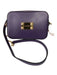 Mario Valentino Pruple, Orange, Blue Pebbled Leather Zip Close Gold Hardware Bag Pruple, Orange, Blue / S