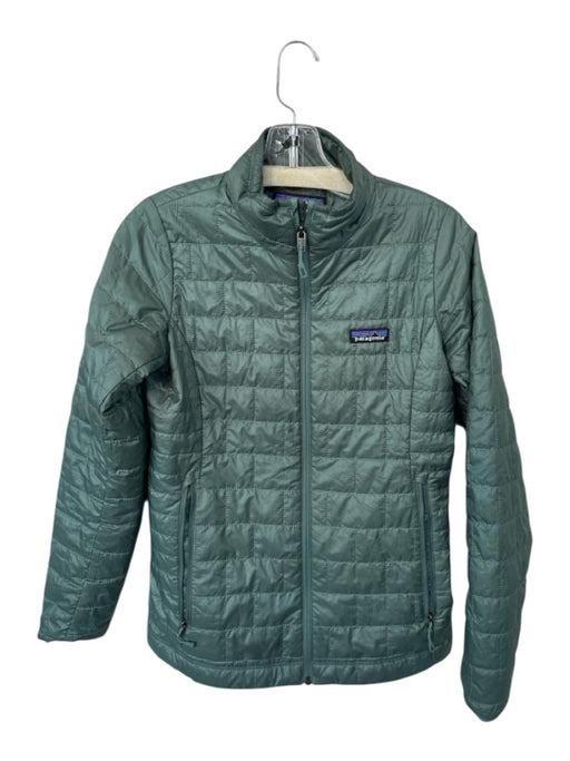 Patagonia Size XS Sage green Recycled Polyester Quilted Full ZIp Athletic Jacket Sage green / XS