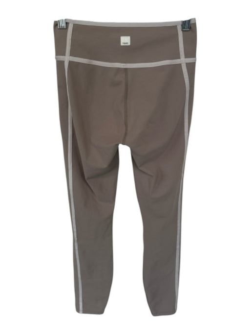 Vuori Size XS Tan & Creme Synthetic Stretch Stripe Detail High Rise Leggings Tan & Creme / XS