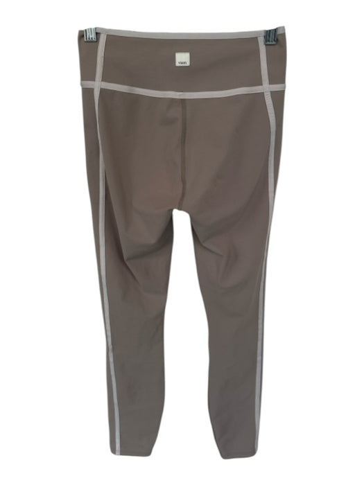 Vuori Size XS Tan & Creme Synthetic Stretch Stripe Detail High Rise Leggings Tan & Creme / XS