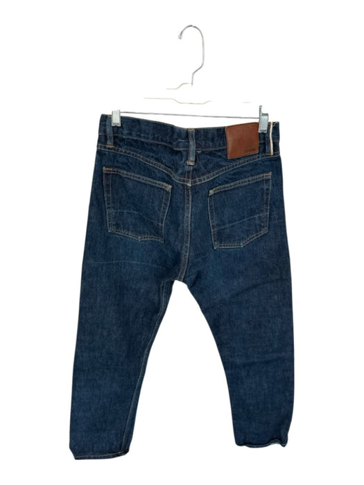 Gustin Size 35 Dark Wash Denim Weave Button Fly Skinny Men's Jeans Dark Wash / 35