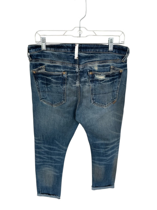 PRPS Size 30 Medium Wash Denim Distressed Patches Skinny Men's Jeans Medium Wash / 30