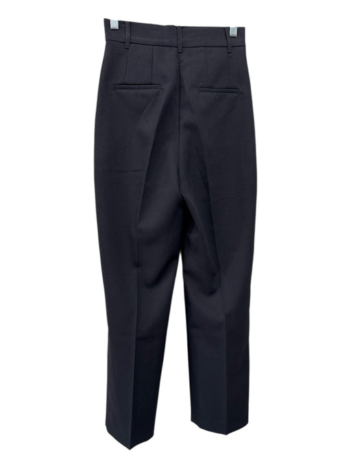 Pixie Market Size XS Black Polyester Blend Pleated High Rise Tapered Pants Black / XS