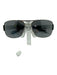 Prada Silver Metal Gunmetal Hardware Sunglasses Silver