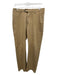 Peter Millar Size 34 Tan Cotton Blend Solid Slim Khakis Men's Pants Tan / 34