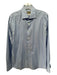 Canali Size 15.5 Blue Cotton Solid Spread Collar Button up Long Sleeve Shirt Blue / 15.5