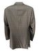 Canali Brown Wool Plaid 2 Button Men's Blazer Brown / 50