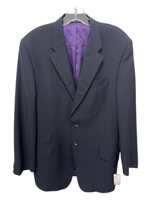 Paul Smith Navy Wool Solid Ticket Pocket 2 Button Men's Blazer Navy / 40