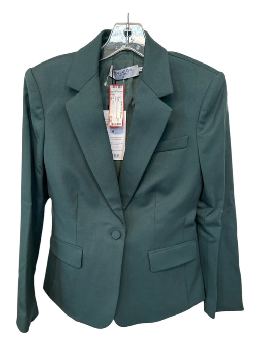 MM. Lafleur Size 00 Teal Wool Blend One Button Blazer Teal / 00