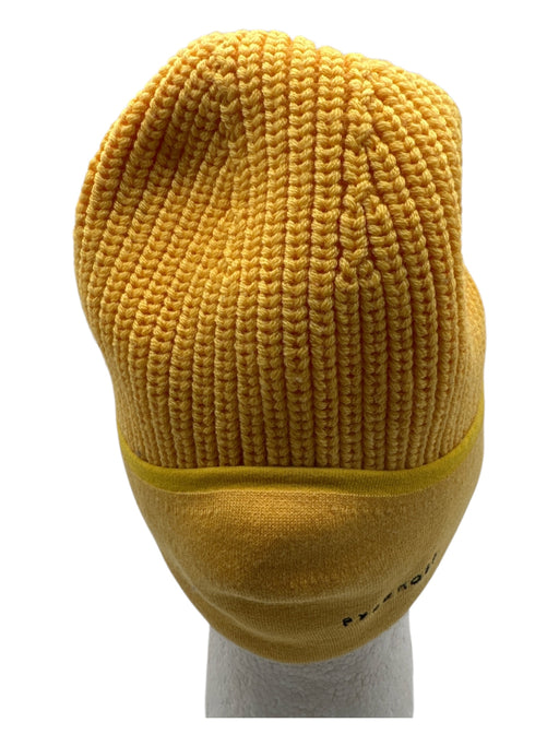 Canada Goose Yellow Knit Beanie Men's Hat Yellow