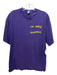 Lucid FC Size Est L Purple Cotton Blend Solid T shirt Crew Men's Short Sleeve Purple / Est L